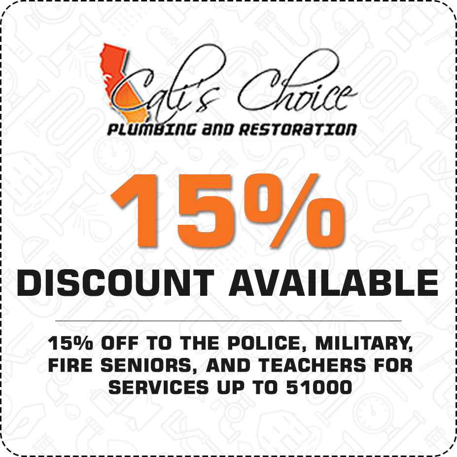 15% discount for special categories on plumbing services