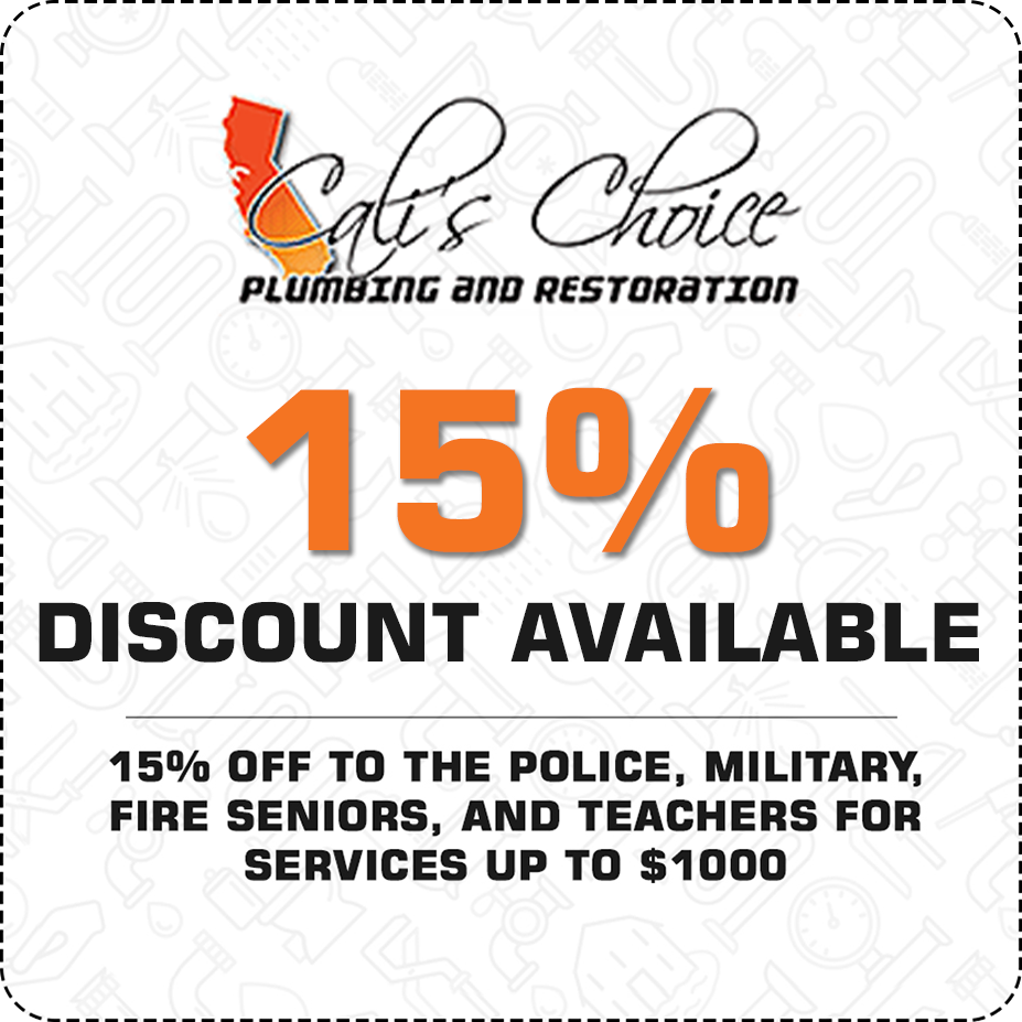 15% discount for special categories on plumbing services