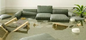water damage in residential property